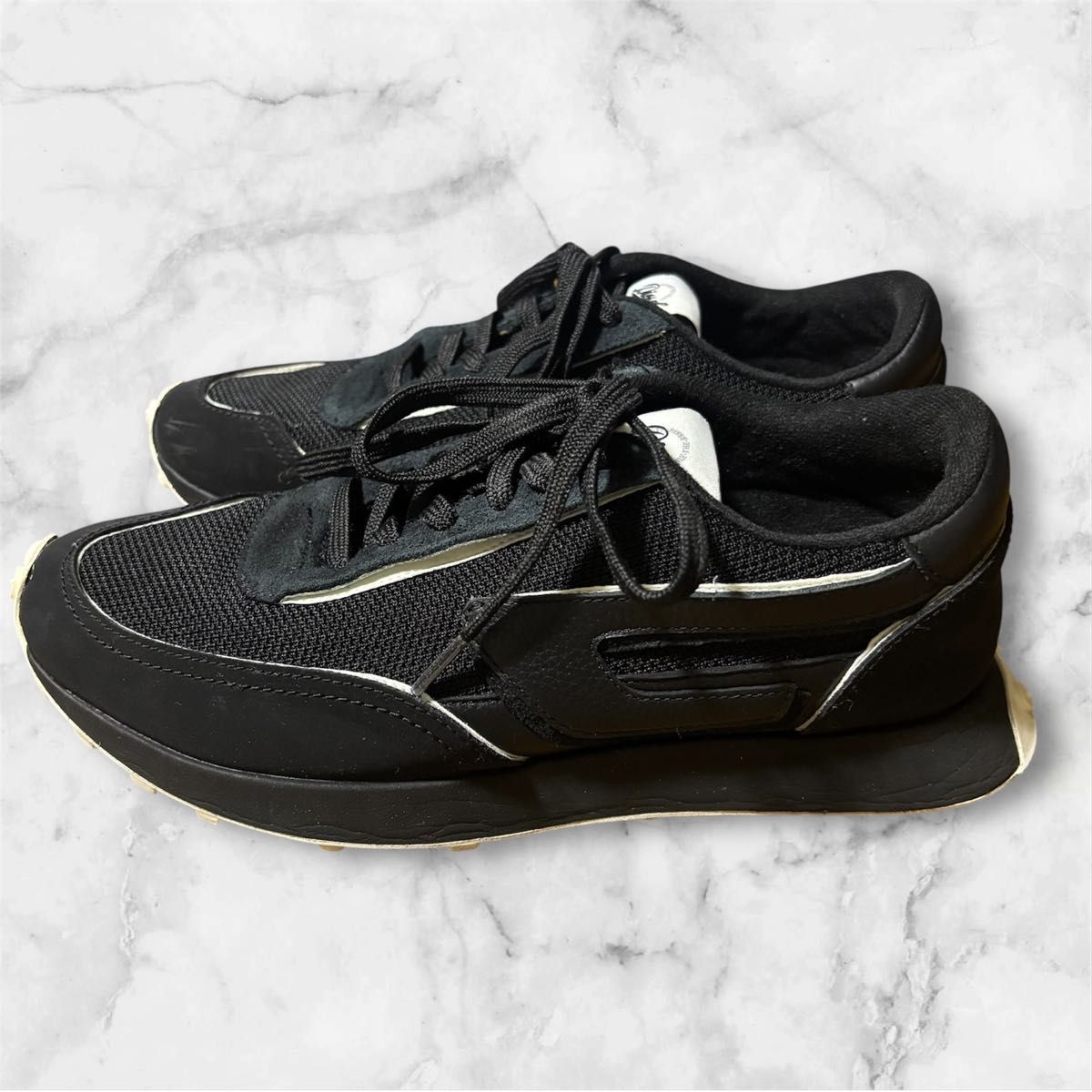 美品］ディーゼル DIESEL RACER メンズ スニーカー ブラック 25 5