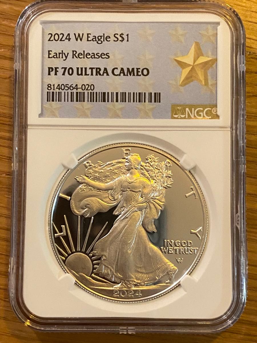 2024-W アメリカ イーグル銀貨 NGC PF70 Ultra Cameo Star Label