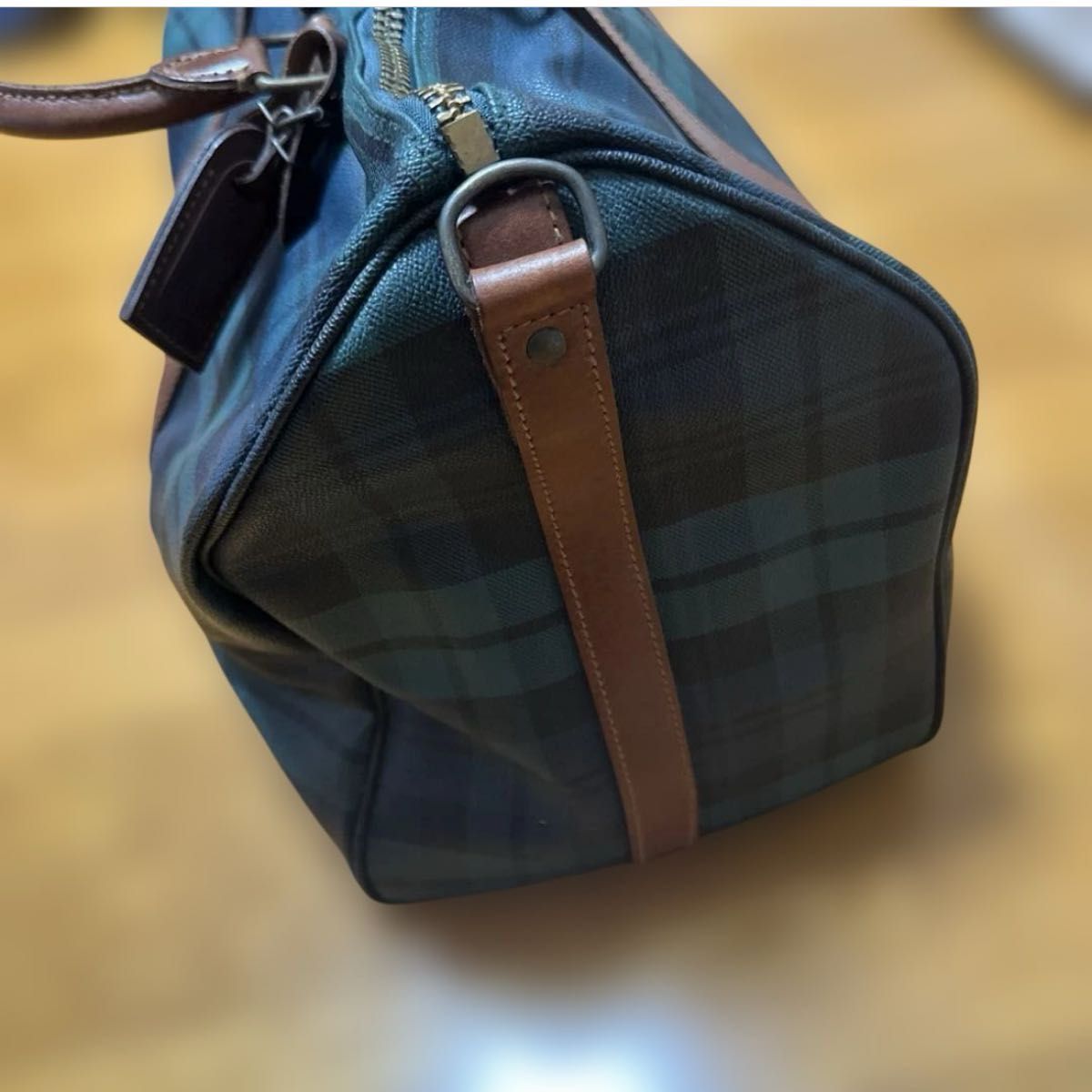POLO RALPH LAUREN ラルフローレン ボストンバッグ チェック柄 PVC