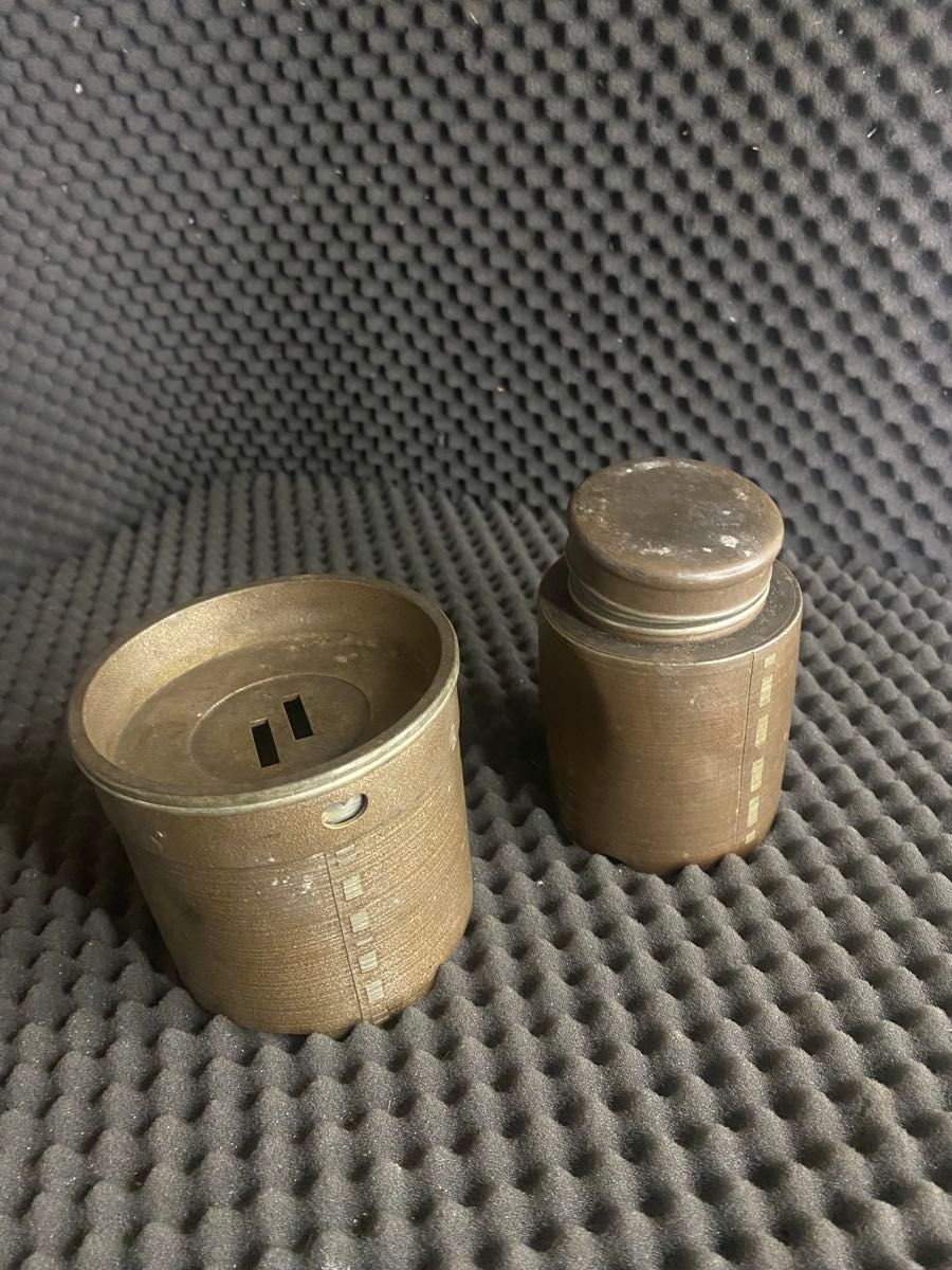 錫製 茶筒 茶入れ 煎茶道具 茶入 茶道具 時代物 古錫 錫製 茶壷 茶筒
