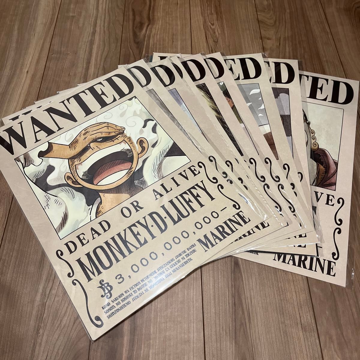 ONE PIECE ワンピース 海軍発行公式 手配書 ポスター 麦わらの一味 A3