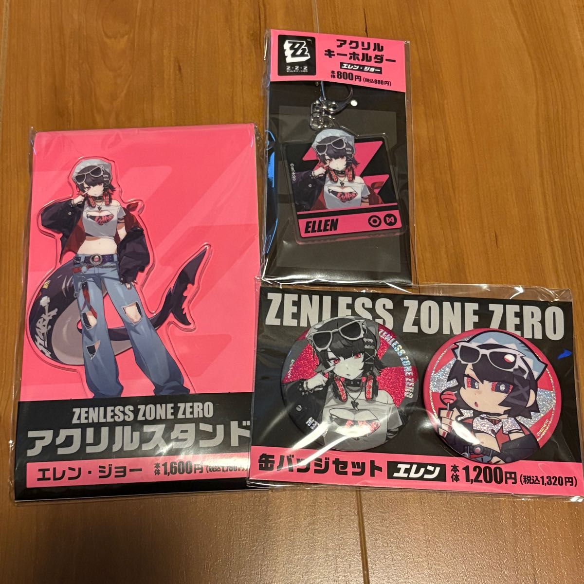ゼンゼロ ファミマ コラボ エレン セット 缶バッジ アクスタ アクキー