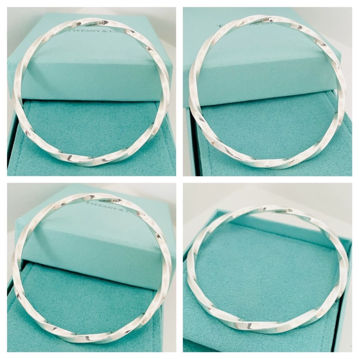極美品 TIFFANY＆Co ティファニー ブレスレット ナイフエッジ ツイスト