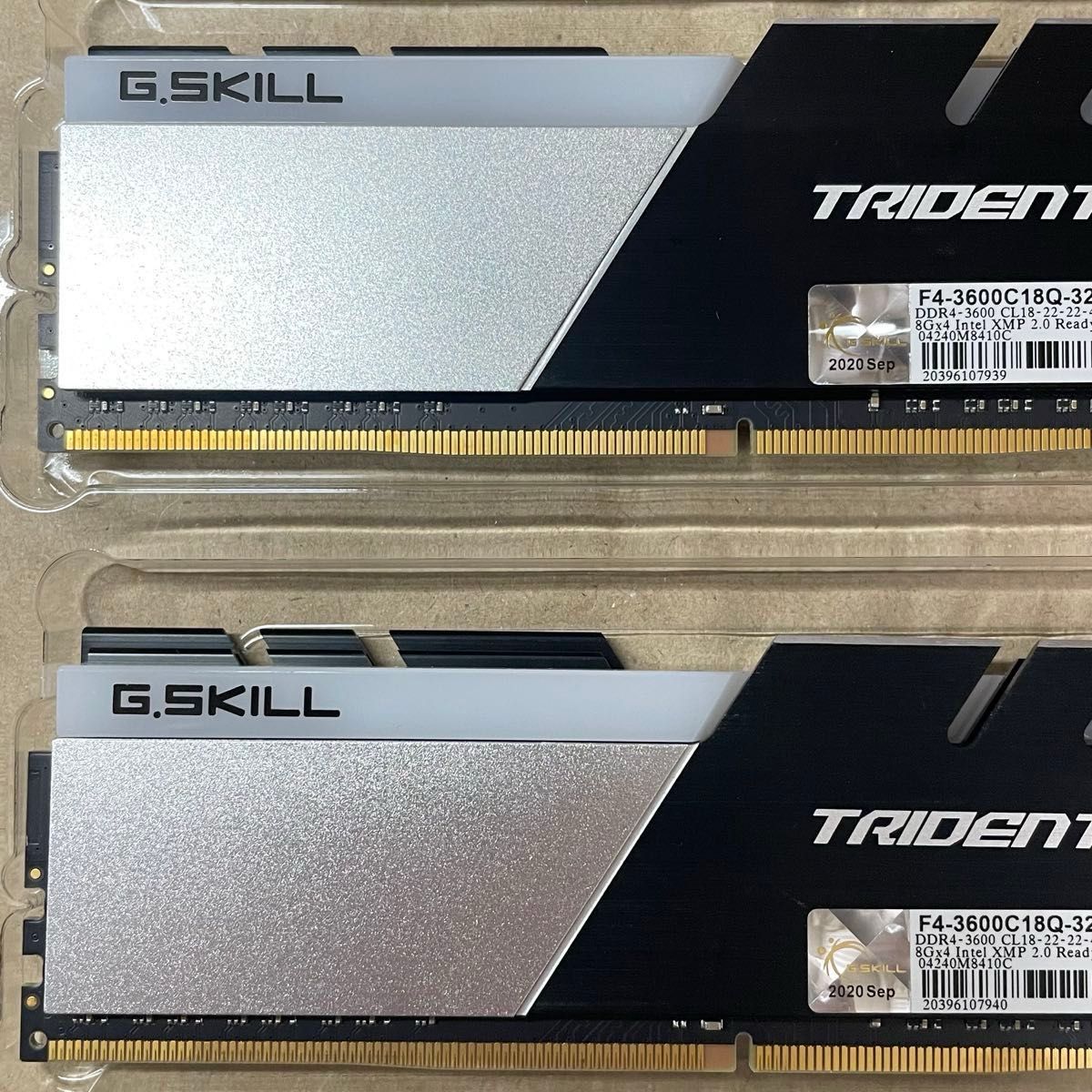 G SKILL TRIDENT Z Neo DDR4 3600MHz 32GB 8GB 4枚 動作正常 当日発送