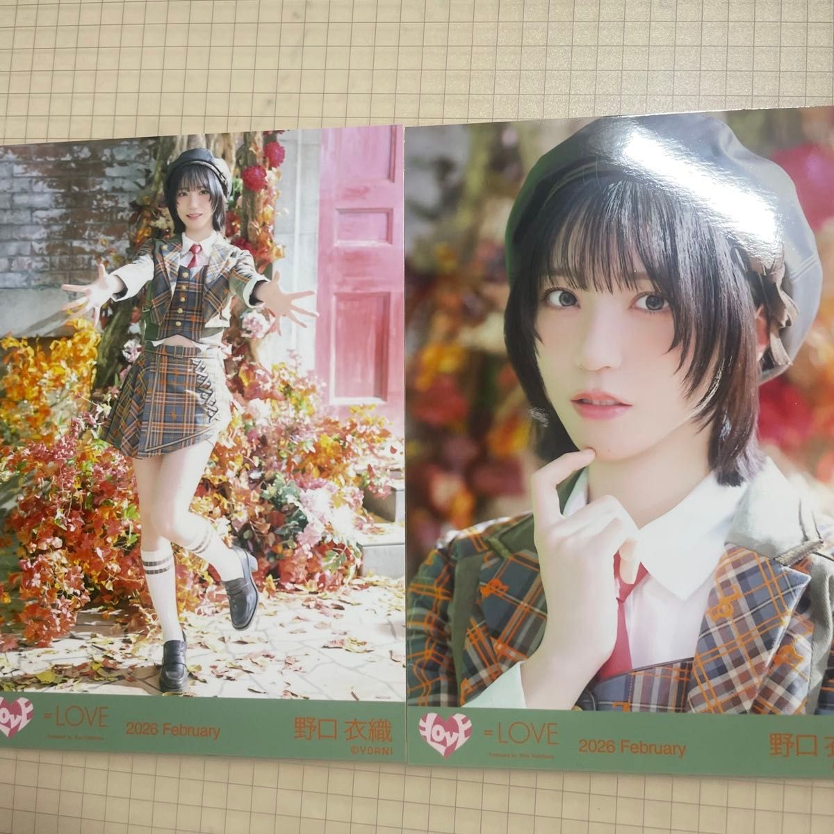 野口衣織 ヒキ ヨリ =LOVE イコラブ 生写真 ラブソングに襲われる 歌唱