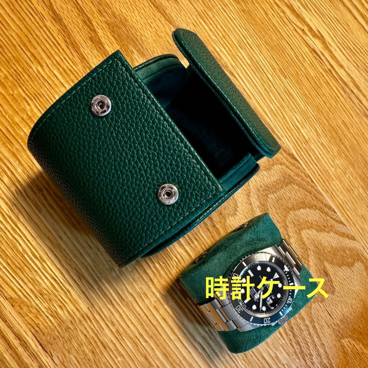 新品 時計ケース ウォッチケース ウォッチBOX グリーン 緑 PUレザー製
