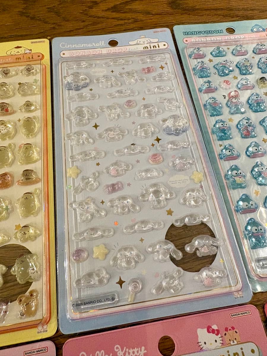 正規品】 ボンボンドロップシールミニ サンリオ 8種 コンプリート