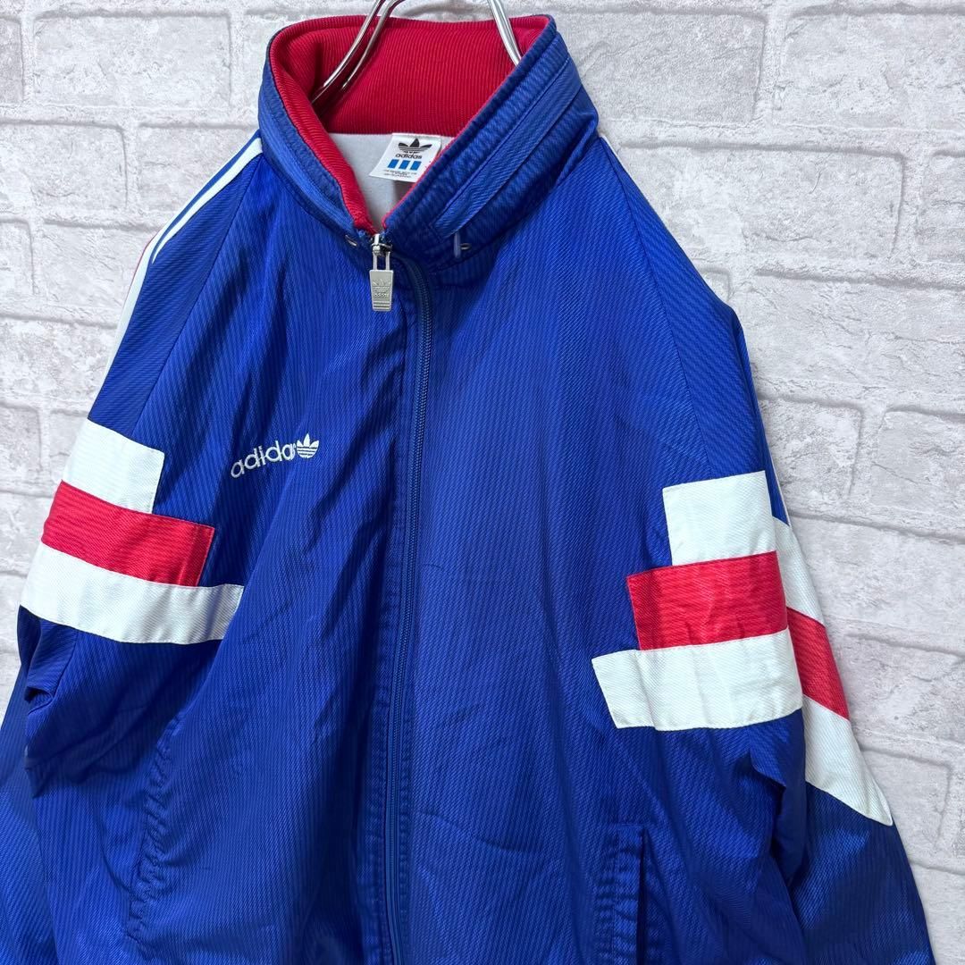 80s 90s デサント製】adidas アディダス ナイロンジャケット