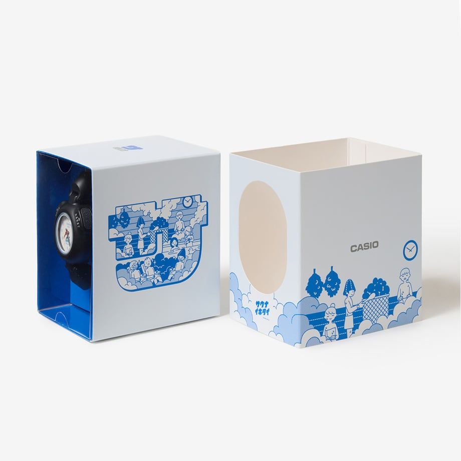 新品未使用 CASIO サ時計 サウナイキタイ限定モデル （ブルー）｜Yahoo