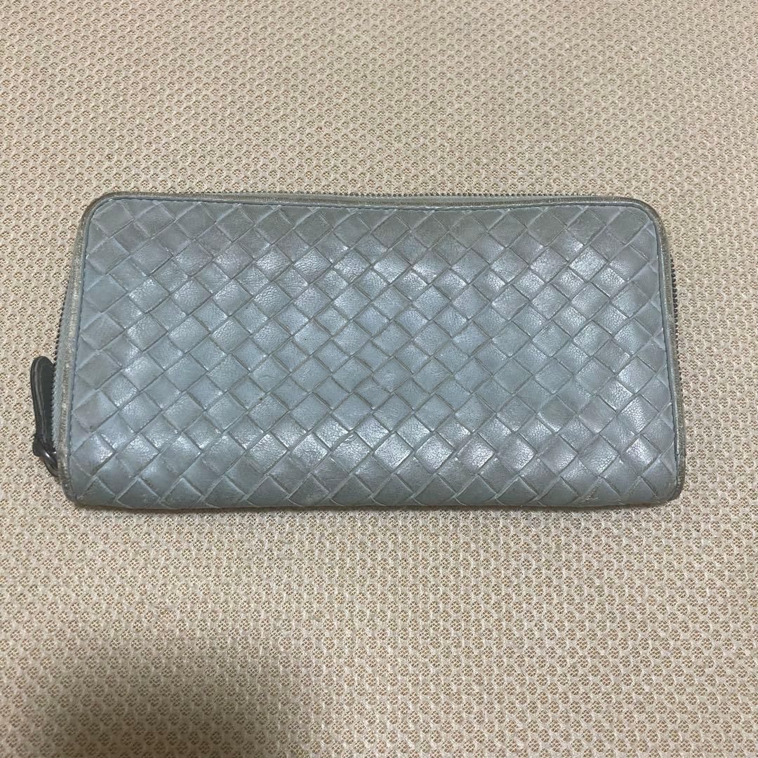 Bottega Veneta ボッテガべネタ イントレチャート 長財布 グレー