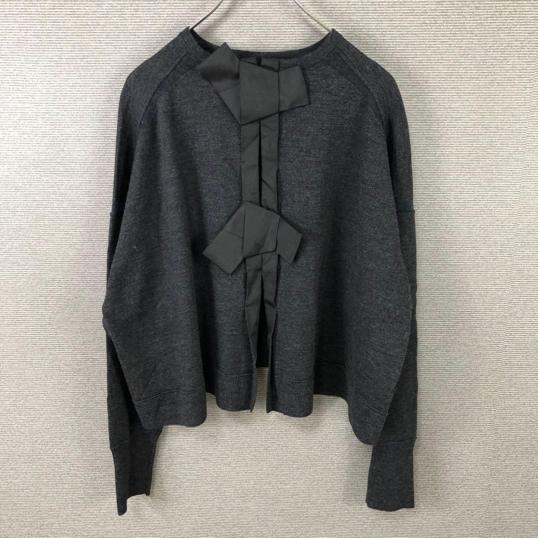 Curensology ファインウールバックリボンプルオーバー F ブラック