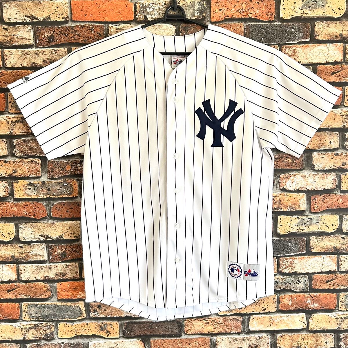 美品 野球 MLB ニューヨーク ヤンキース ユニフォーム majestic 松井
