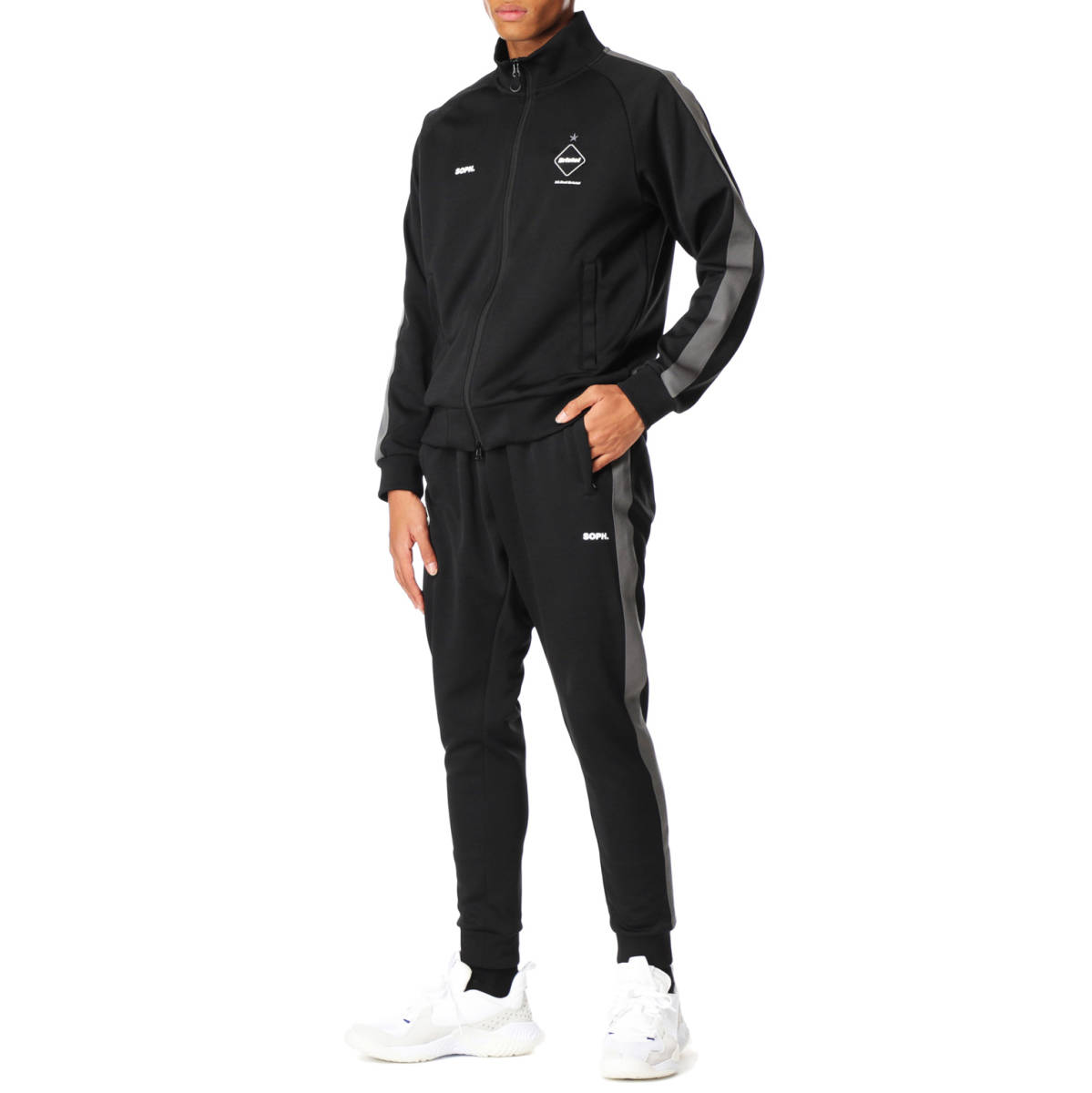 新品XL黒 FCRBトレーニングジャージーF C Real BristolブルゾンF C R B