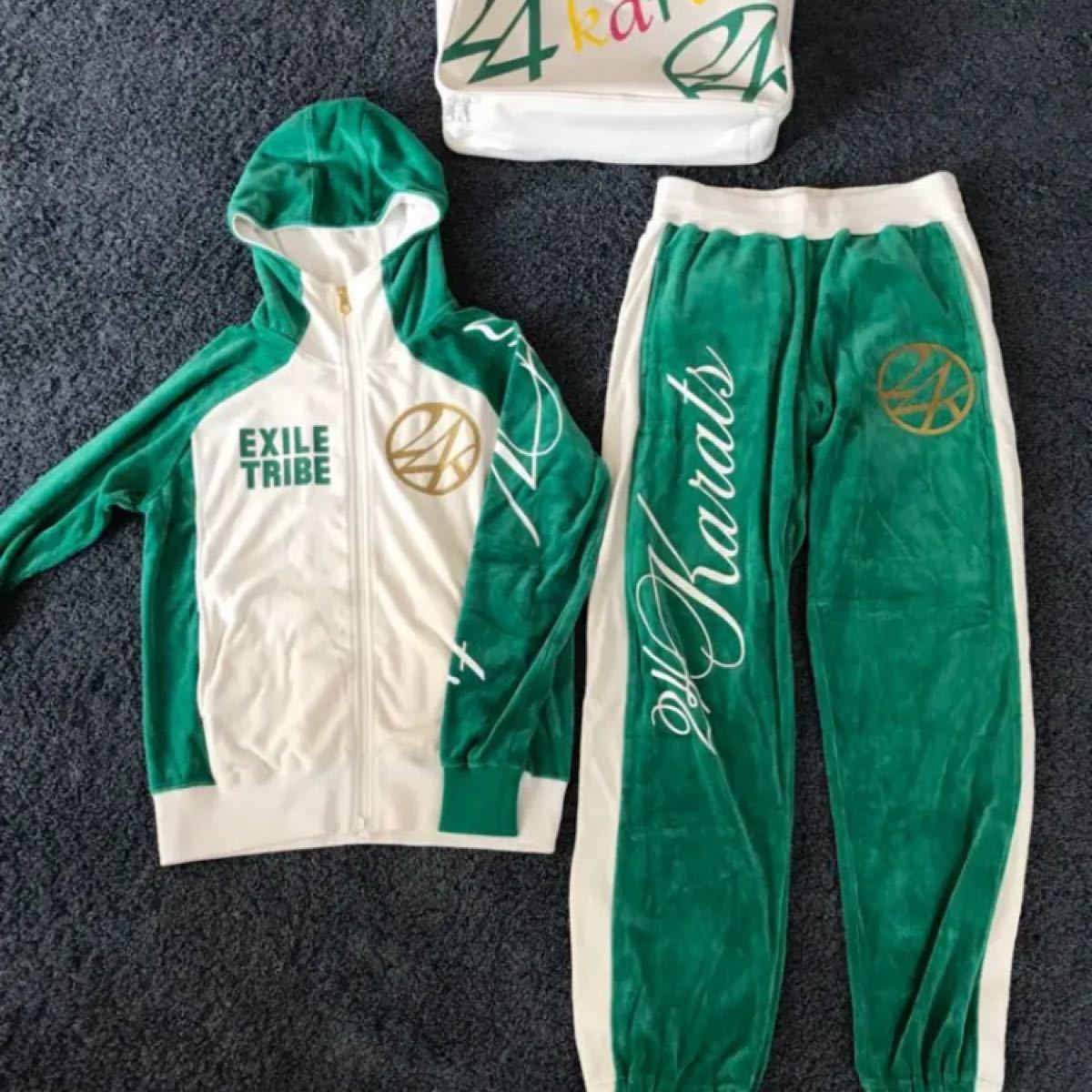 公式shop正規品 24karats セットアップ M ベロア 緑 グリーン｜Yahoo