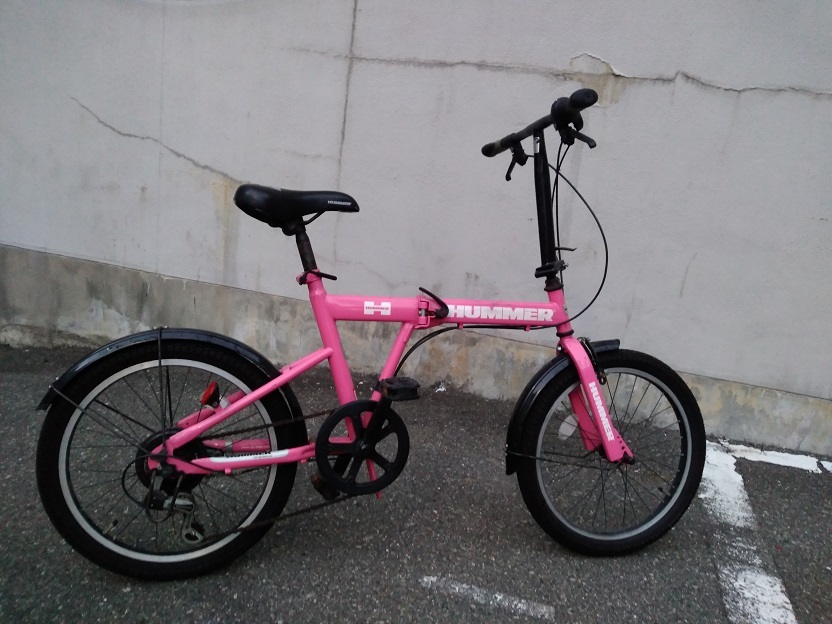 Yahoo!オークション - 20インチ ハマー 折り畳み自転車 ピンク 中古