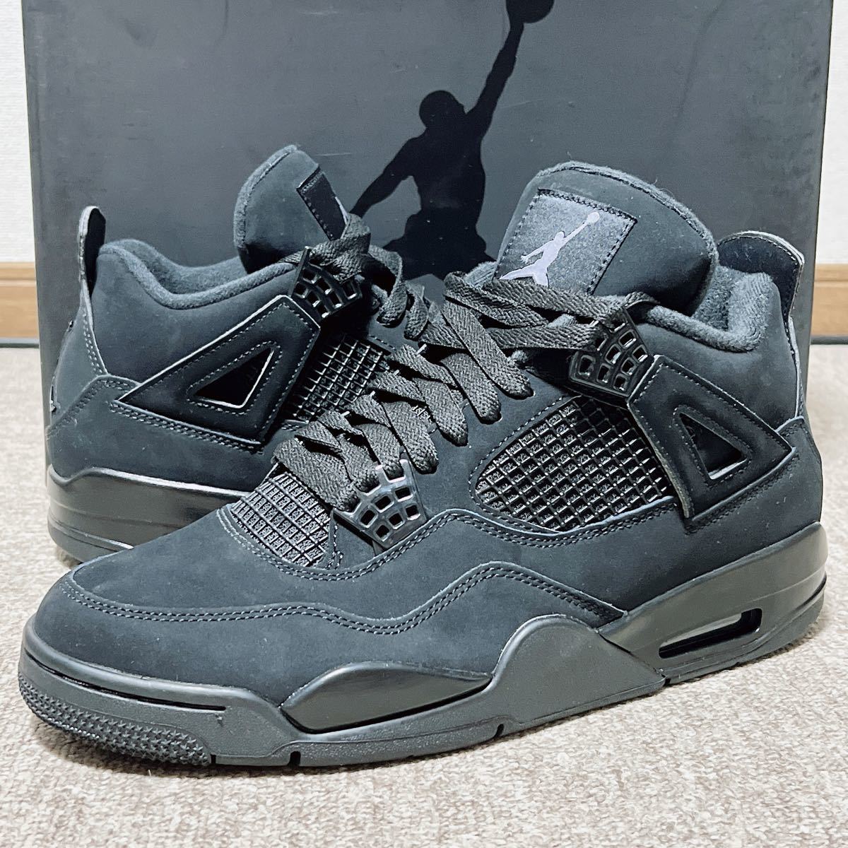新品未使用】27 5cm NIKE AIR JORDAN 4 RETRO BLACK CAT ナイキ エア