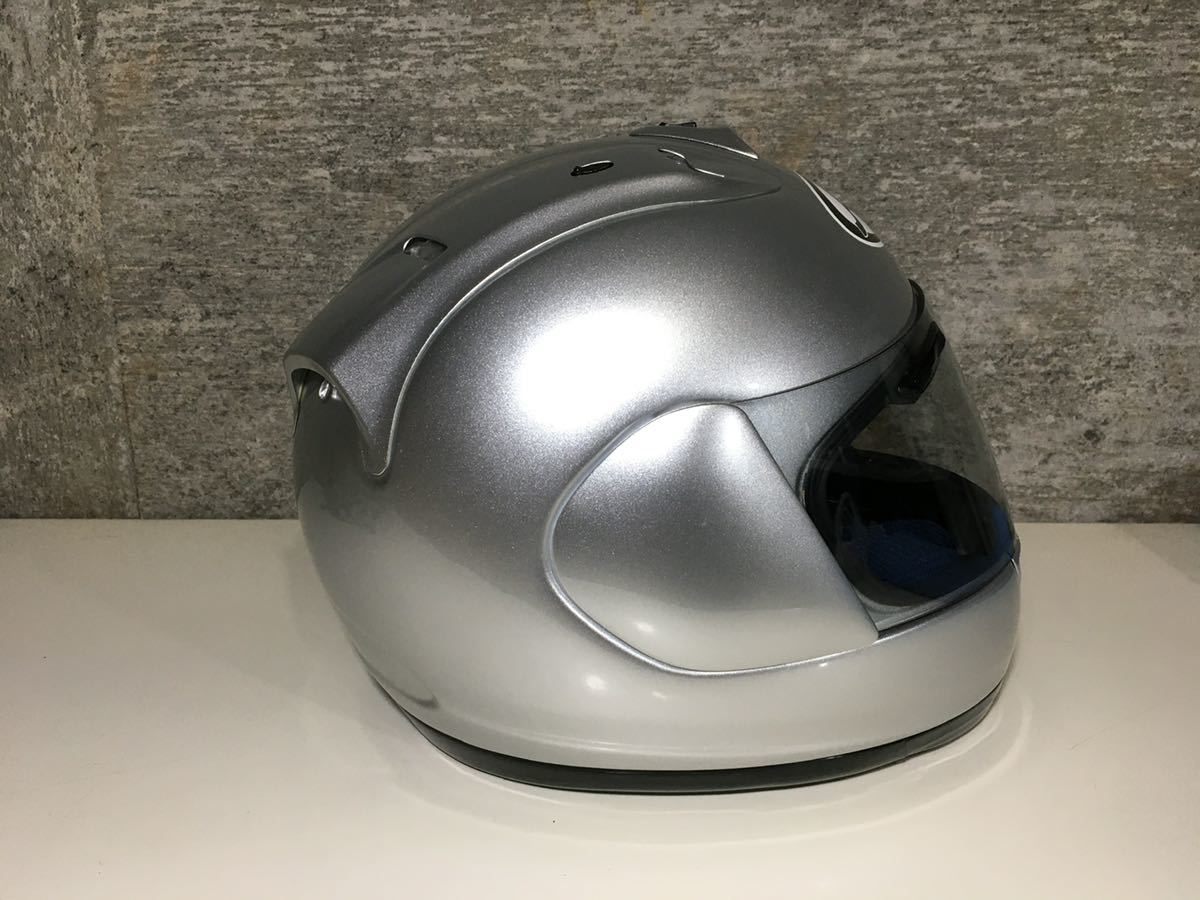 美品]Araiアライ RX-7RR4ヘルメット アルミナシルバー サイズ55-56