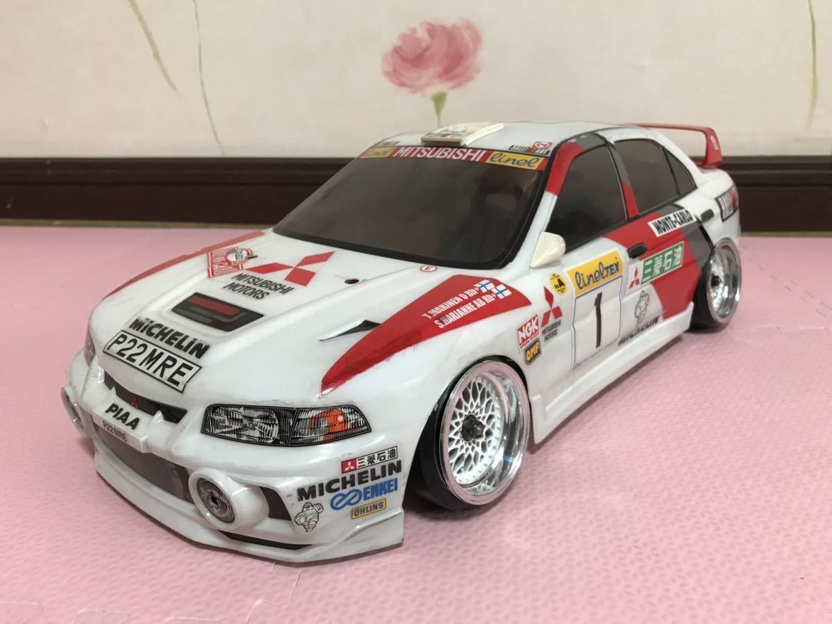 送料無料 1/10 三菱 ランサー エボリューション ラリーカー ラジコン