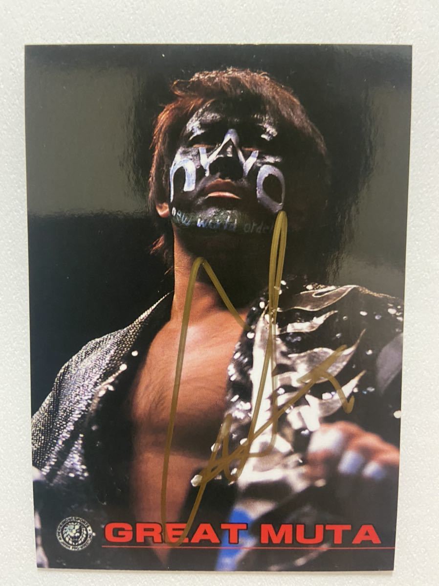 Yahoo!オークション - グレート・ムタ 新日本プロレス 直筆サインカー