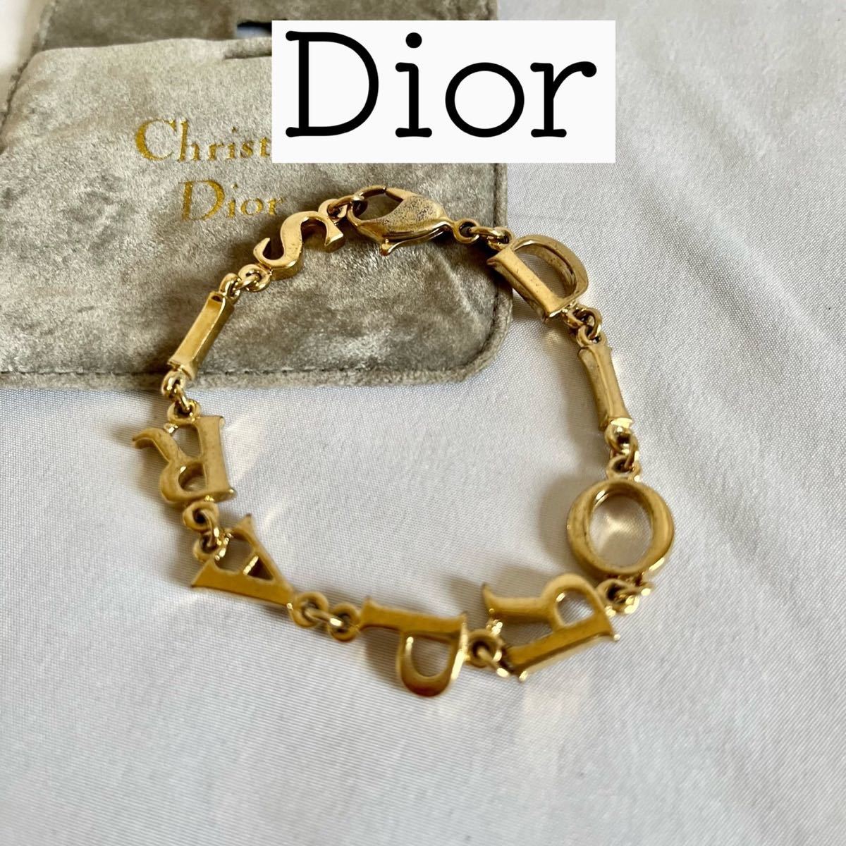 大人気】ディオール ブレスレット ゴールド Dior ロゴブレスレット
