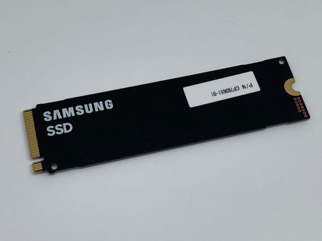 ほぼ未使用 SAMSUNG PM9A1 MZ-VL22560 NMVe PCIe 4 0x4 SSD 256GB 電源
