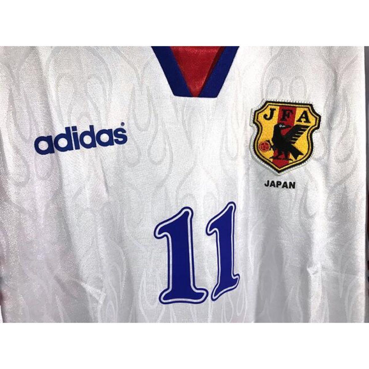 日本代表 97年 フランスW杯予選 カズ 三浦知良 アウェイ 半袖