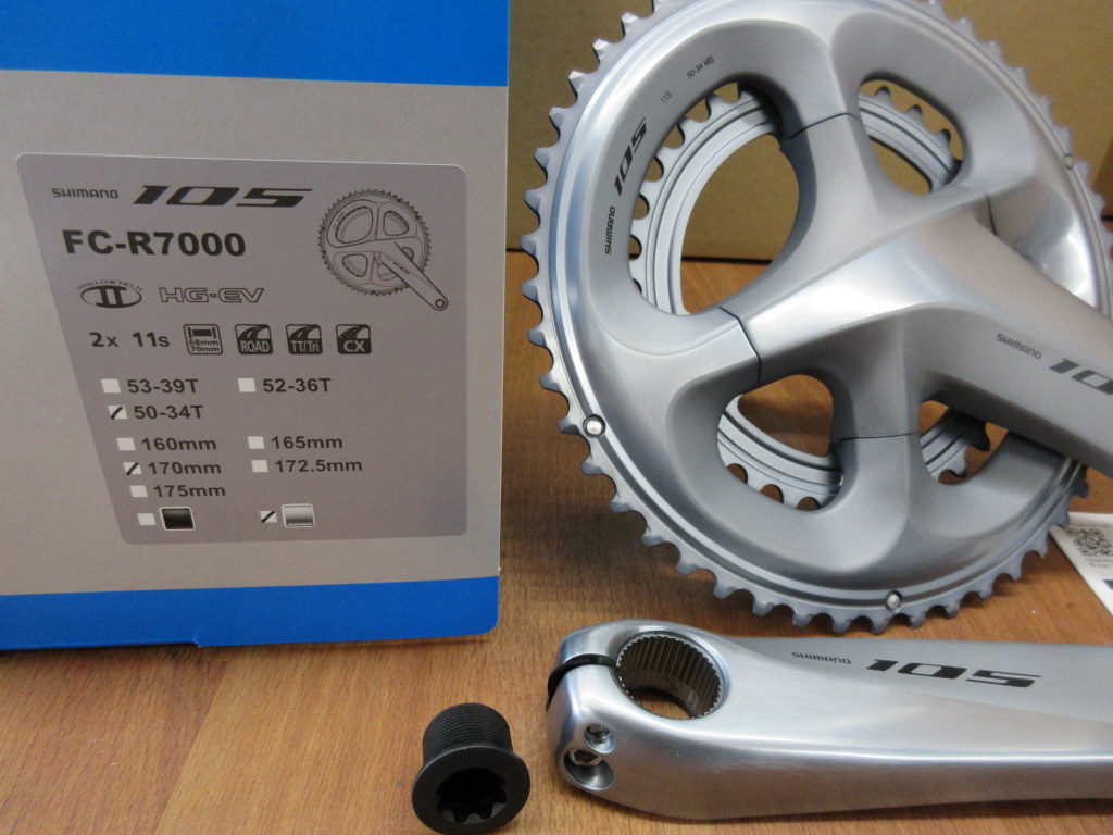シマノ 105 FC-R7000 50-34T シルバー/170mm 2x11S 箱入り新品｜Yahoo