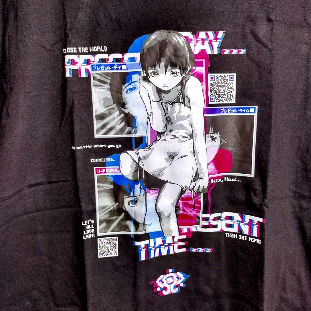 Yahoo!オークション - アニメTシャツ serial experiments lain レイン