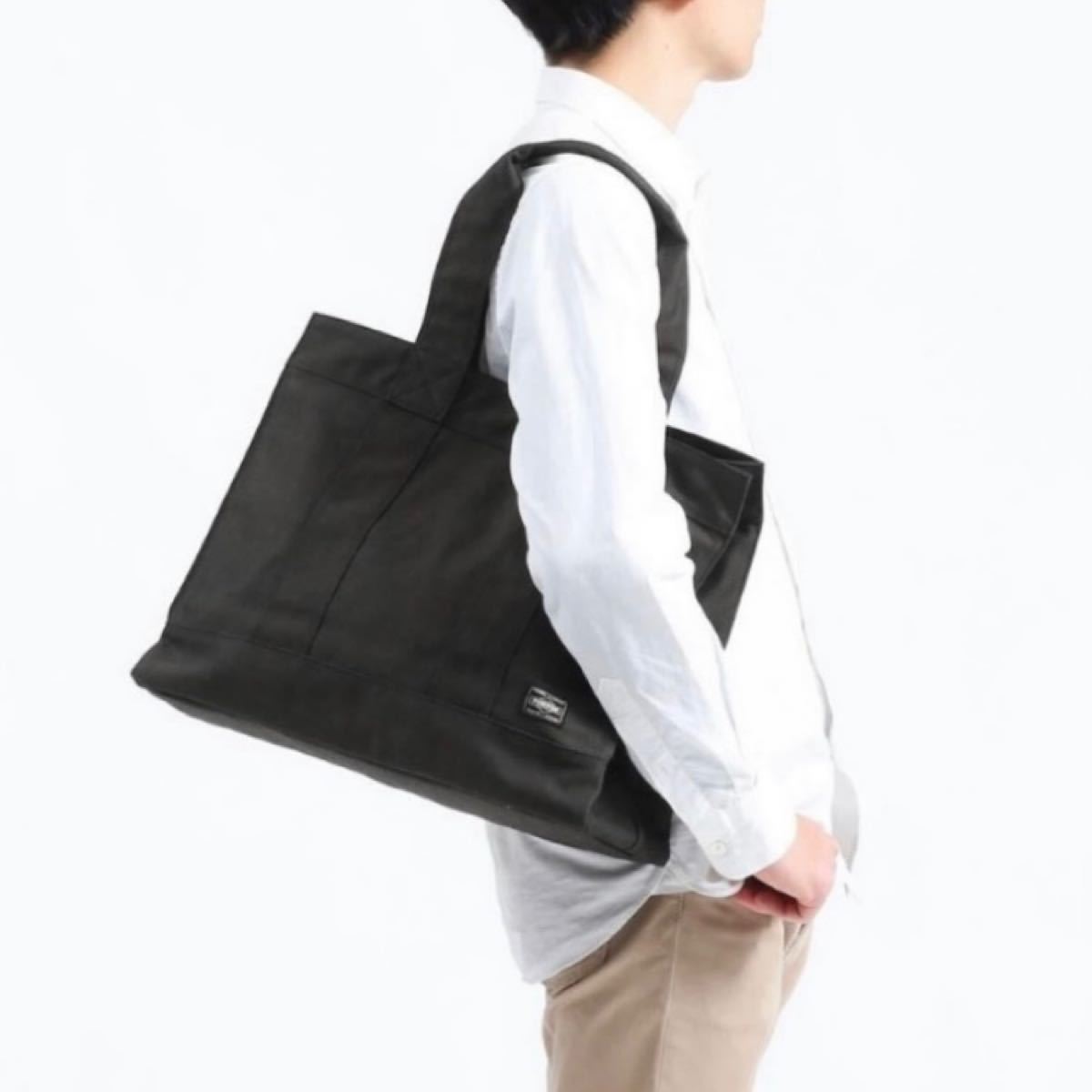 名品 PORTER ポーター 吉田カバン スモーキー トートバッグM ブラック