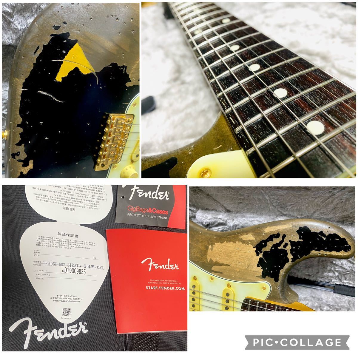 Yahoo!オークション - Fender John Mayer Black One レプリカ レリック