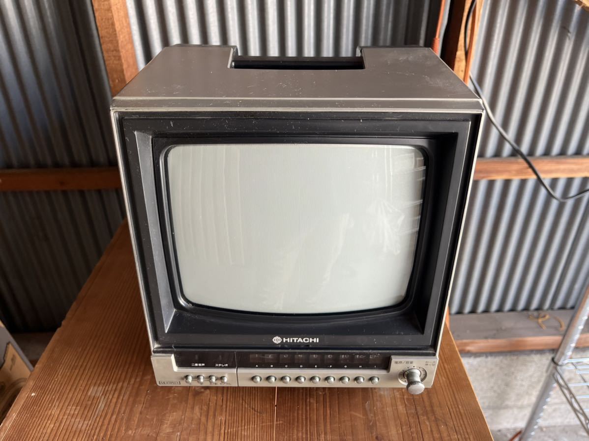 Yahoo!オークション - HITACHI 日立 昭和58年レトロブラウン管テレビ C