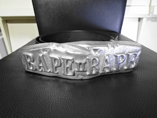 Yahoo!オークション - 浜崎あゆみ着用 BAPEロゴ バックル レザーベルト