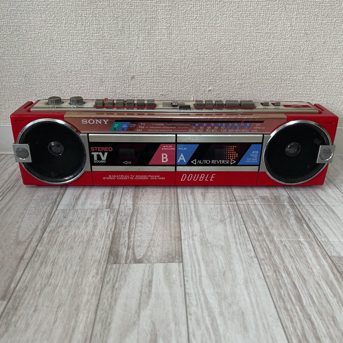 Yahoo!オークション - SONY ダブルラジカセ CFS-W80 ラジカセ 昭和レト