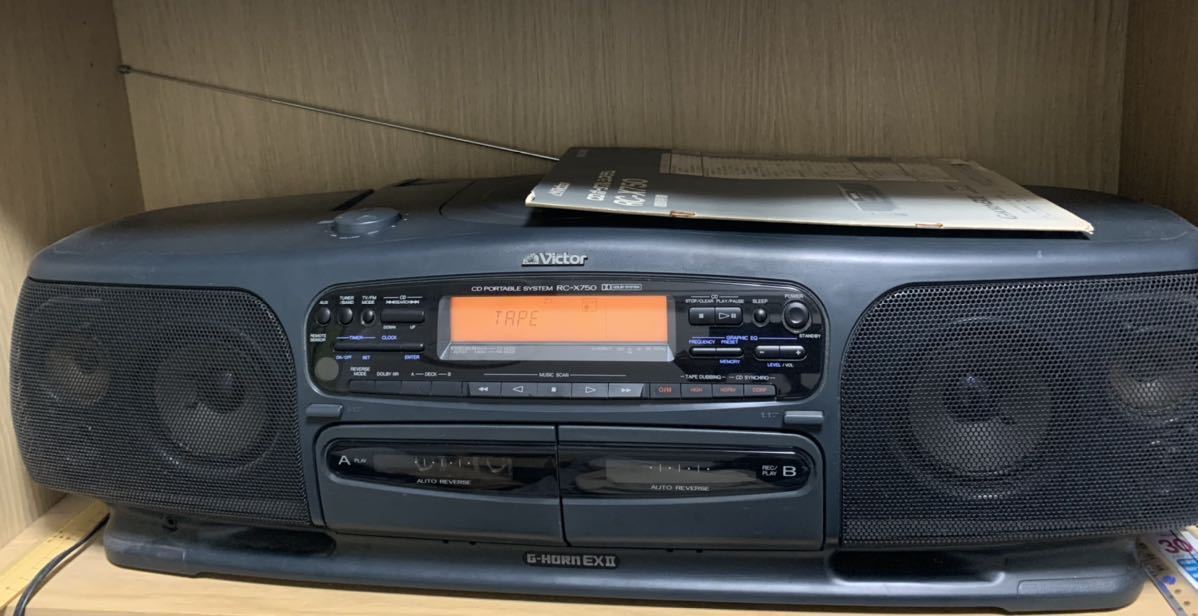 Yahoo!オークション - Victor ビクター CDラジカセ RC-X750 ダブルラジ