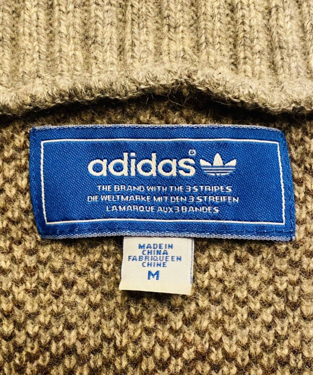 入手困難】ADIDAS ニット カウチンセーター M 総柄 極希少品 総柄