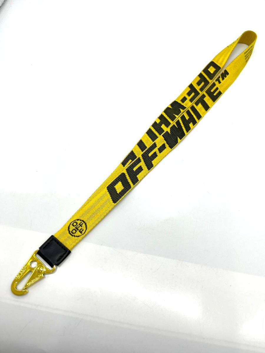 良品】Off-White オフホワイト Industrial ネックストラップ イエロー