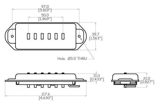 フロント用 未使用 P-90 STAPLE DOGEAR P-480 アルニコV Roswell