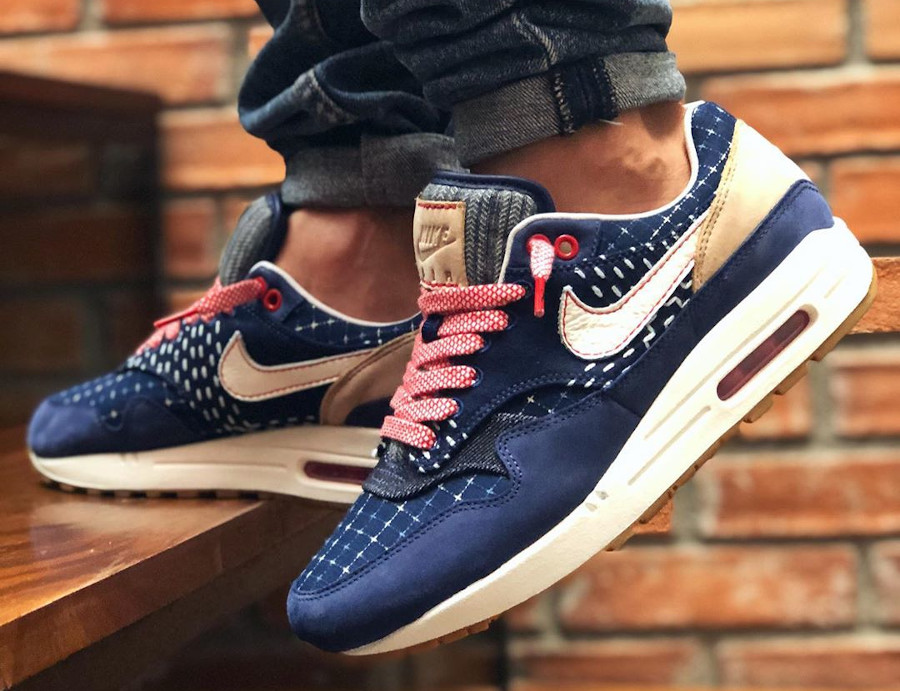 Giày Nike x Denham Air Max 1 'Blue Void' CW7603-400 - Authentic-Shoes
