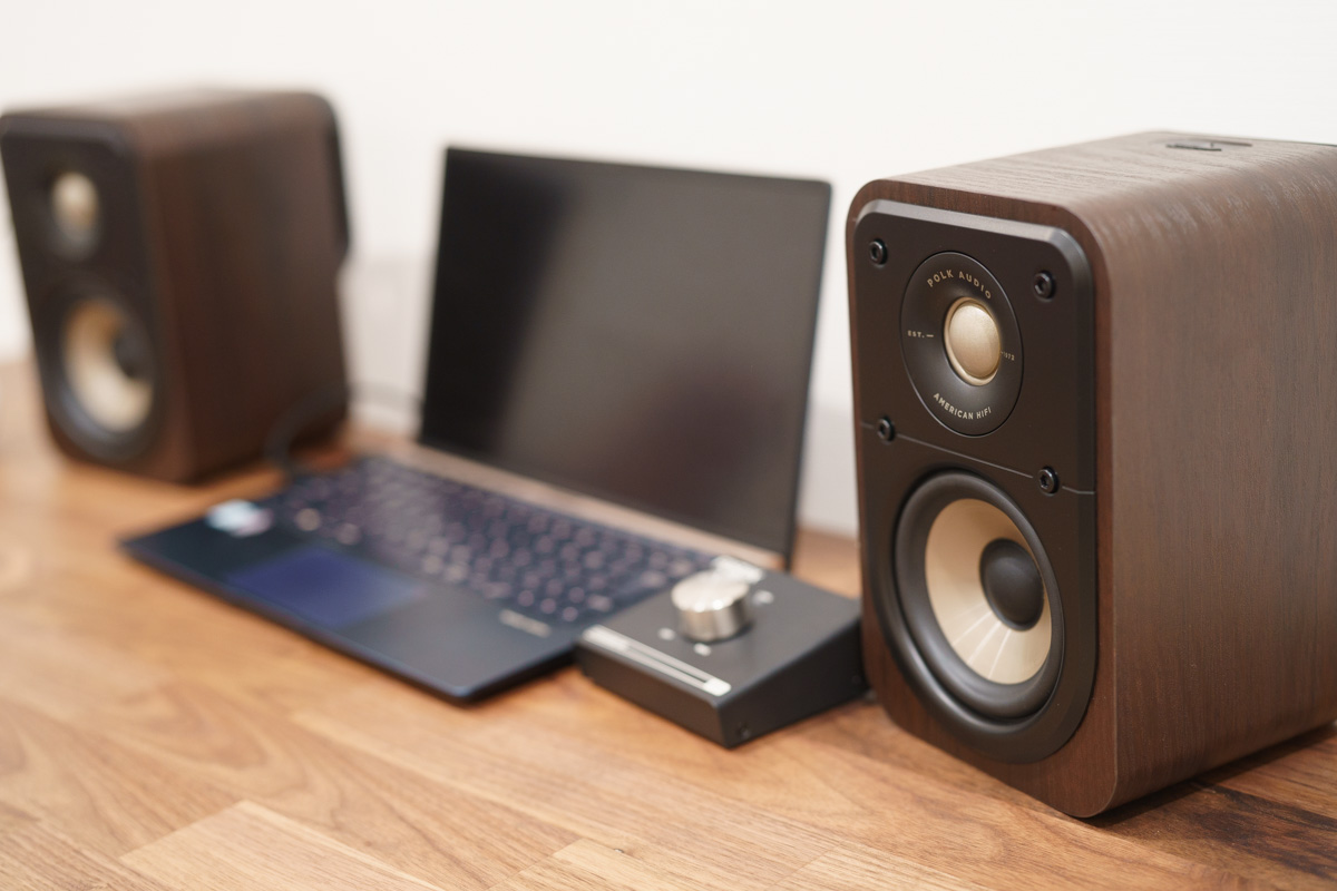 レビュー】オーディオスピーカーPolk Audio「ES10」を、PC用スピーカー