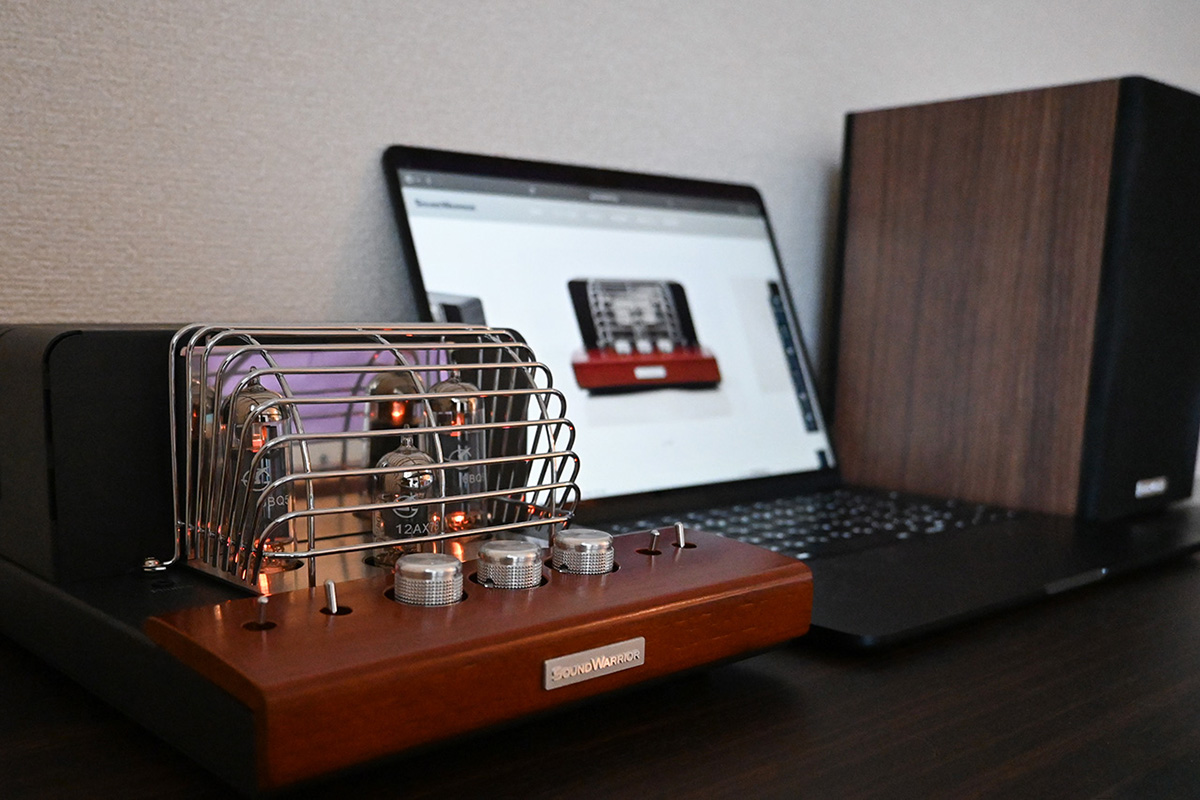レビュー】机の上に真空管アンプ、良いぞ。PCも繋げるSOUND WARRIOR