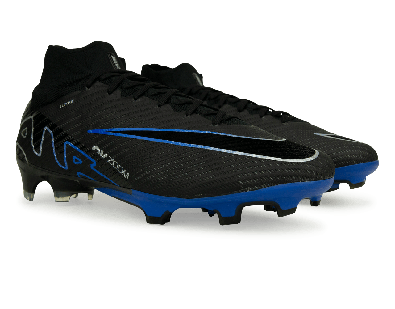 Nike Men's Zoom Mercurial Superfly 9 Elite FG Black/Blue – Azteca