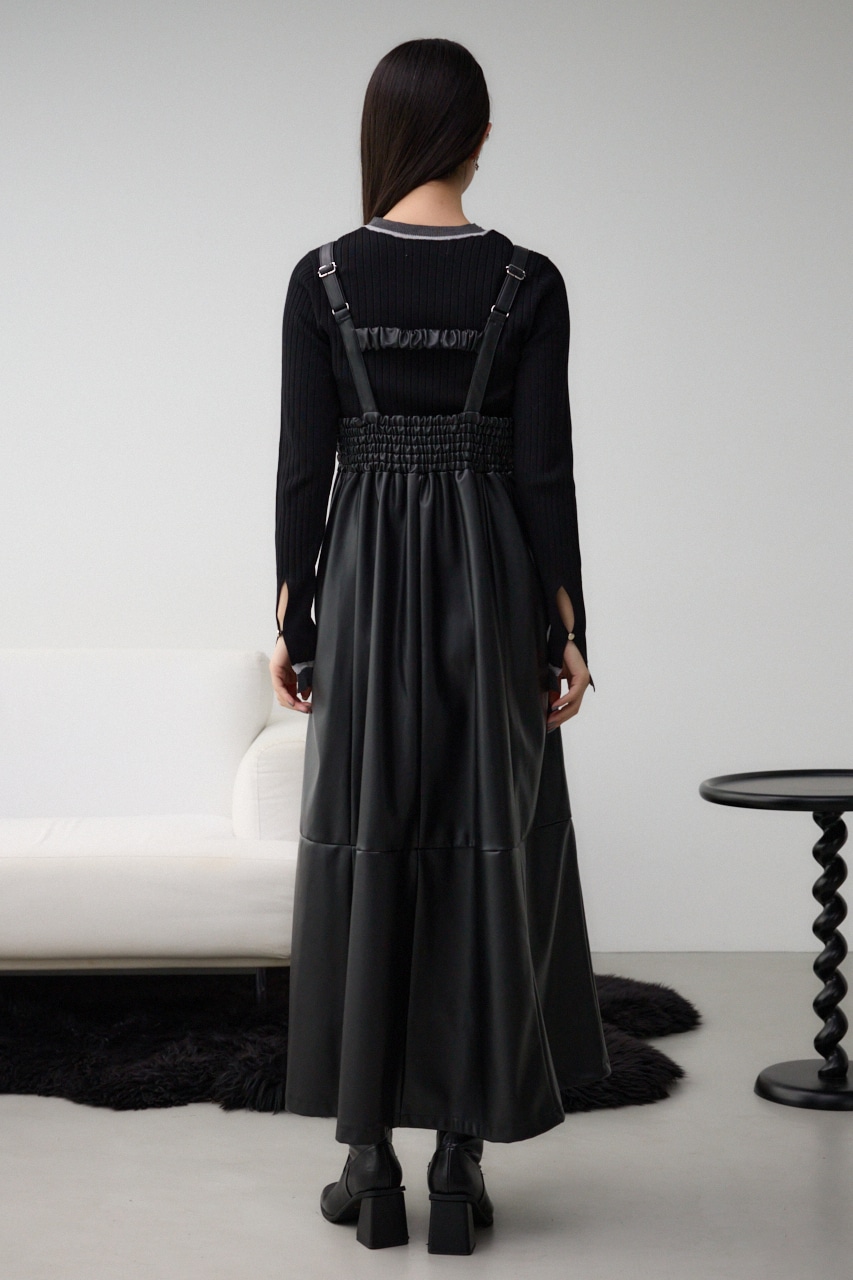 フェイクレザーZIPジャンパースカート｜WOMEN｜250HAC33-534I｜AZUL BY