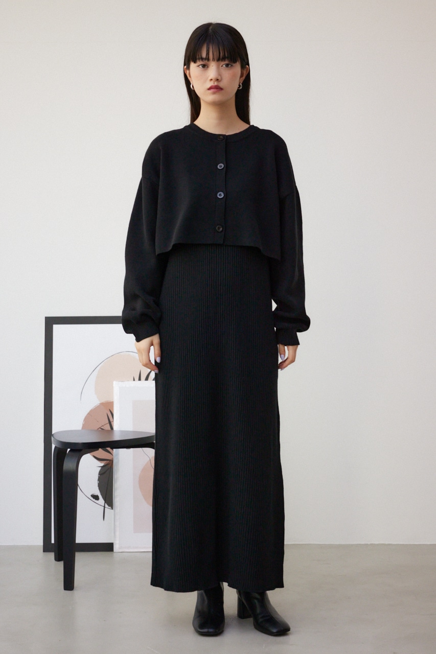 レイヤードセットニットワンピ｜WOMEN｜250HSM73-204B｜AZUL BY MOUSSY