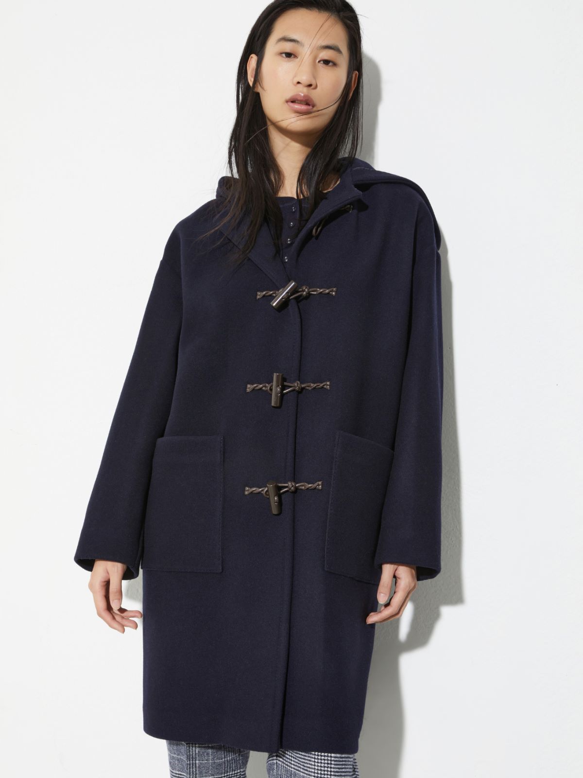 Wool-blend duffle coat, navy | MAX&Co.
