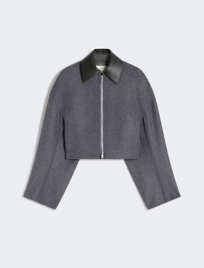 Short wool jacket, dark grey | Sportmax