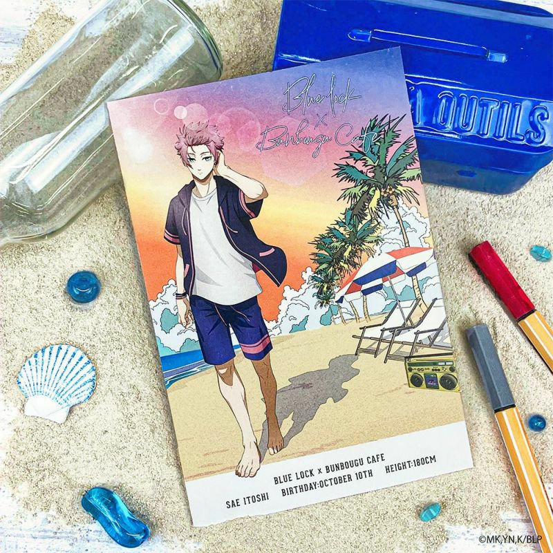 ブルーロック×文房具カフェ ワッペンモチーフ 缶バッジ 糸師冴