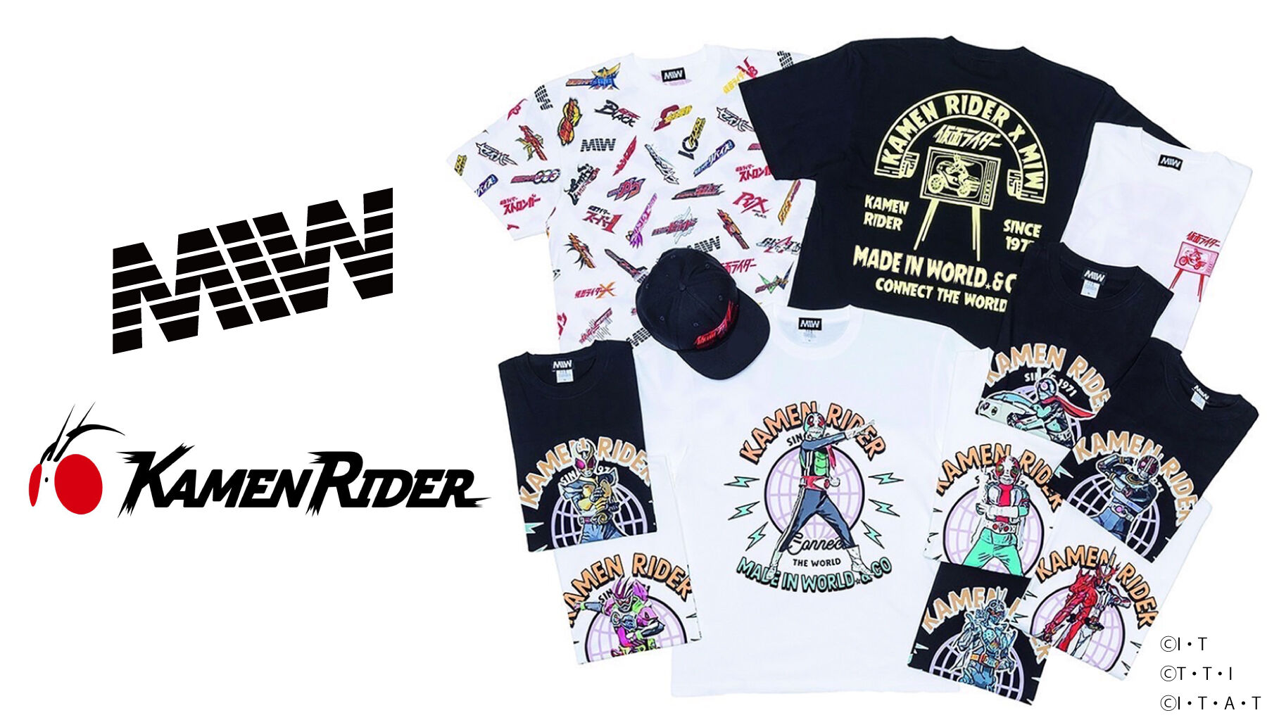 仮面ライダー × MIW Tシャツ（仮面ライダーZX） 全2色 | 仮面ライダー