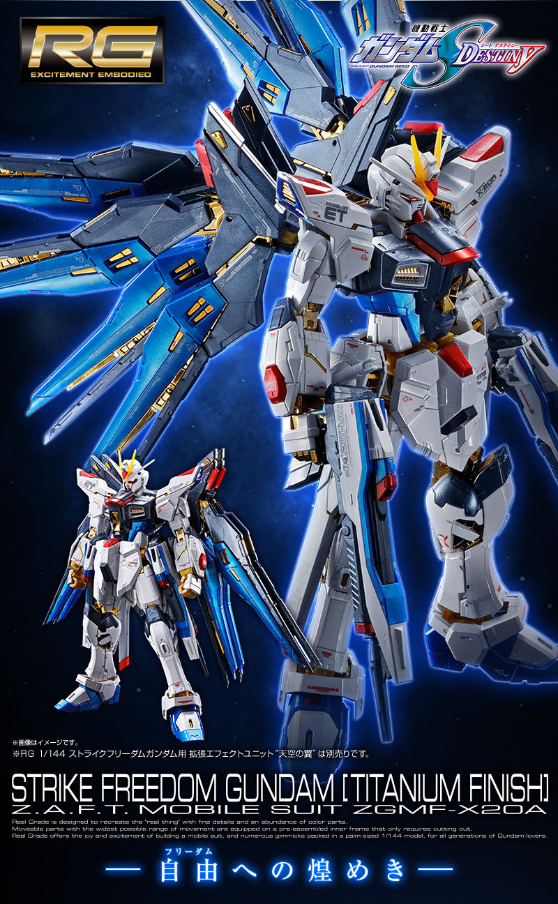 RG 1/144 ストライクフリーダムガンダム［チタニウムフィニッシュ