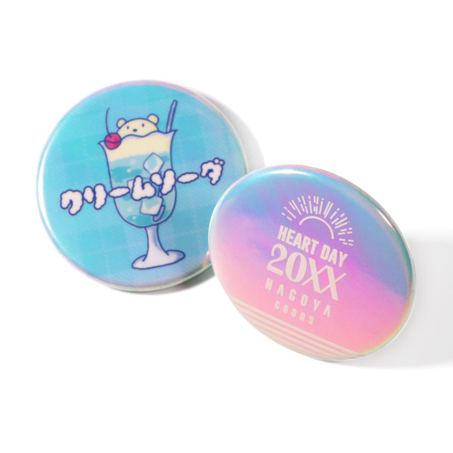 オーロラ缶バッジ（白押さえアリ） | 缶バッジの達人