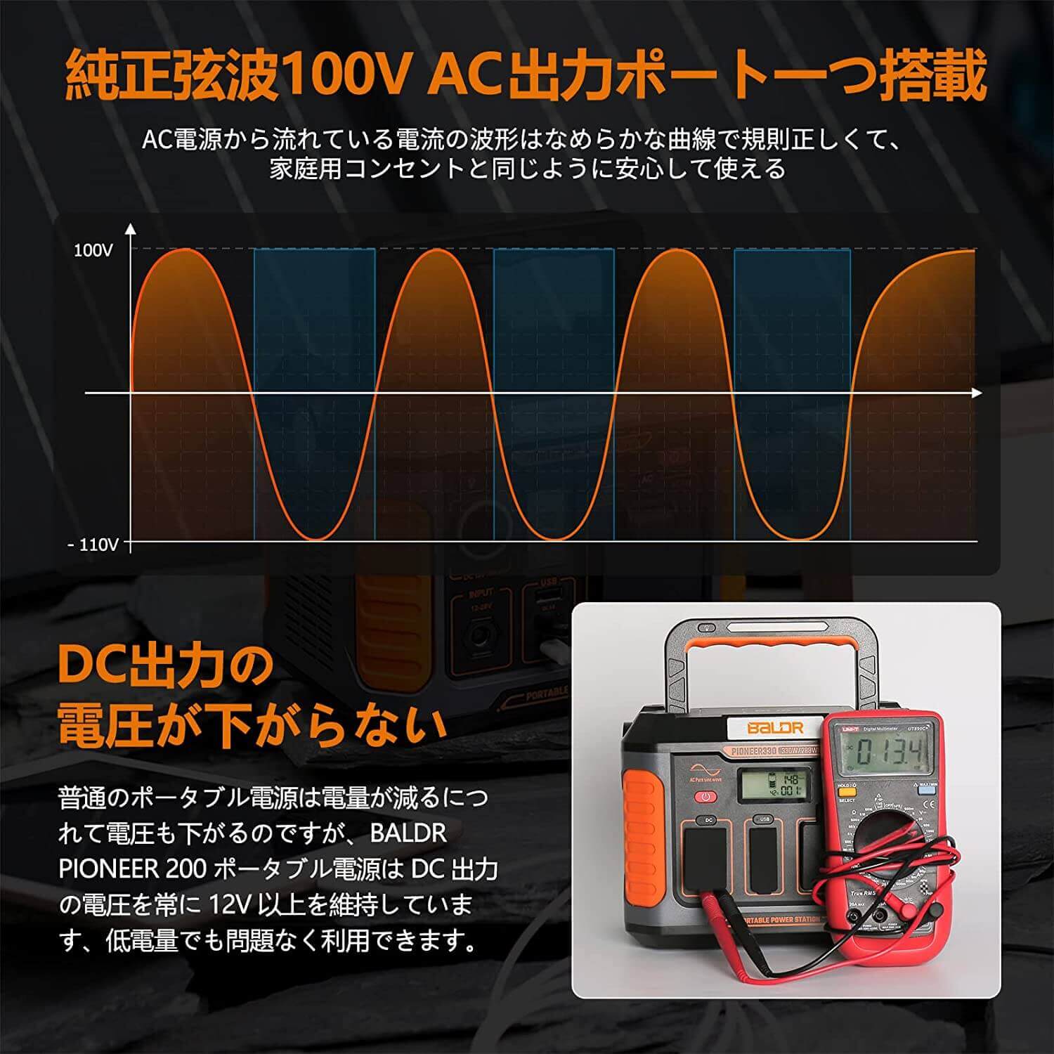 BALDR PIONEER200 ポータブル電源 ポータブルバッテリー